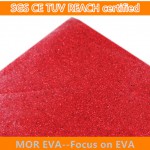 Glitter merah eva busa lembar